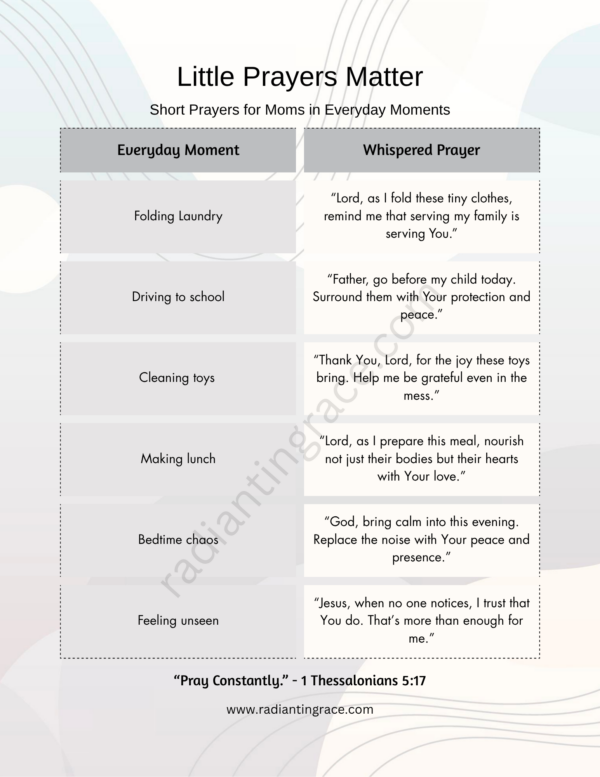 Little Prayers Matter