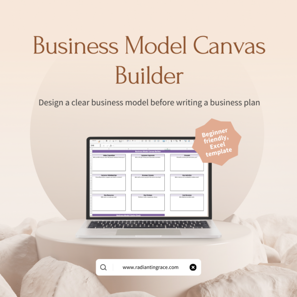 Business Model Canvas Builder (Excel)